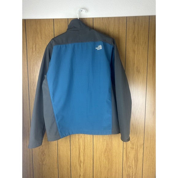 The North Face mens Jacket sz L Amvy T183 Gray Blue two tone Soft Shell adult - Picture 6 of 16